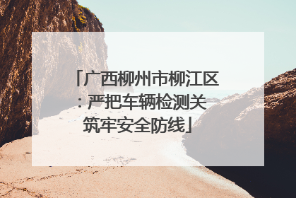 广西柳州市柳江区：严把车辆检测关 筑牢安全防线