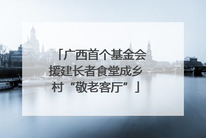 广西首个基金会援建长者食堂成乡村“敬老客厅”