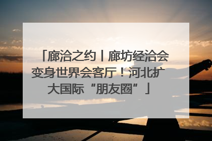廊洽之约丨廊坊经洽会变身世界会客厅！河北扩大国际“朋友圈”