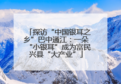 探访“中国银耳之乡”巴中通江：一朵“小银耳”成为富民兴县“大产业”