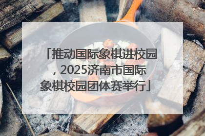 推动国际象棋进校园，2025济南市国际象棋校园团体赛举行