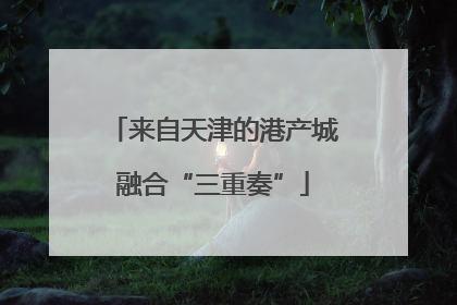 来自天津的港产城融合“三重奏”