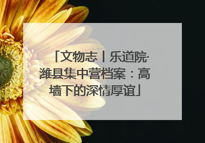 文物志丨乐道院·潍县集中营档案：高墙下的深情厚谊
