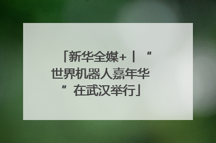 新华全媒+丨“世界机器人嘉年华”在武汉举行