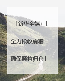 新华全媒+丨全力抢收夏粮 确保颗粒归仓