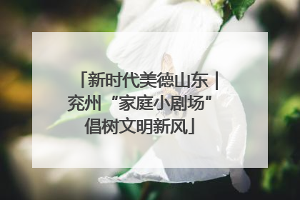 新时代美德山东｜兖州“家庭小剧场”倡树文明新风