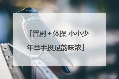 晋剧＋体操 小小少年举手投足韵味浓