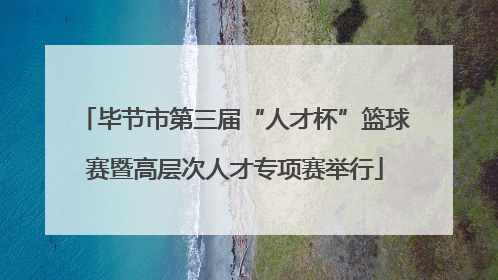 毕节市第三届“人才杯”篮球赛暨高层次人才专项赛举行