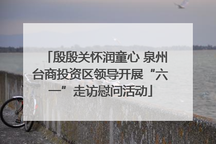 殷殷关怀润童心 泉州台商投资区领导开展“六一”走访慰问活动