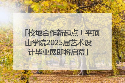 校地合作新起点！平顶山学院2025届艺术设计毕业展即将启幕