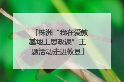 株洲“我在爱教基地上思政课”主题活动走进攸县