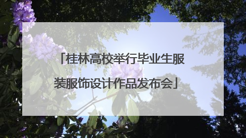 桂林高校举行毕业生服装服饰设计作品发布会