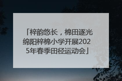 梓韵悠长，棉田逐光 绵阳梓棉小学开展2025年春季田径运动会