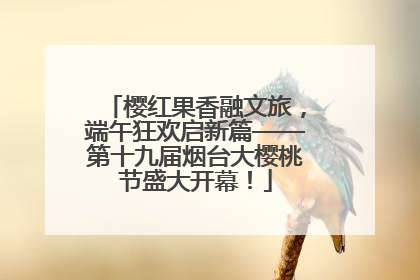 樱红果香融文旅，端午狂欢启新篇——第十九届烟台大樱桃节盛大开幕！