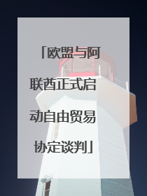 欧盟与阿联酋正式启动自由贸易协定谈判