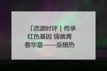 澧源时评｜传承红色基因 铸就青春华章——桑植热土上的青春长征