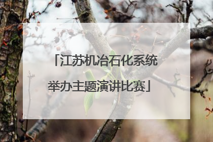 江苏机冶石化系统举办主题演讲比赛