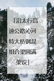 沿太行高速公路沁河特大桥钢混组合梁圆满架设