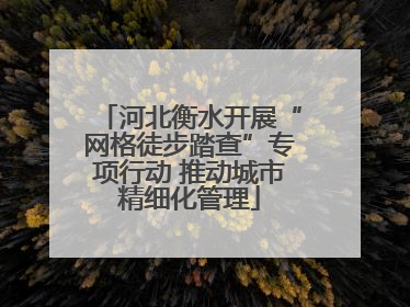 河北衡水开展“网格徒步踏查”专项行动 推动城市精细化管理