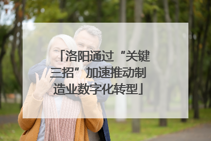 洛阳通过“关键三招”加速推动制造业数字化转型