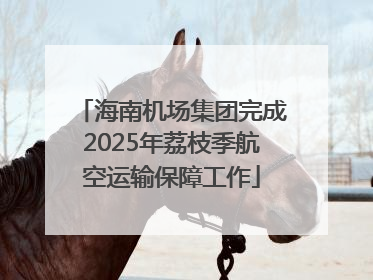 海南机场集团完成2025年荔枝季航空运输保障工作