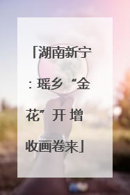 湖南新宁：瑶乡“金花”开 增收画卷来