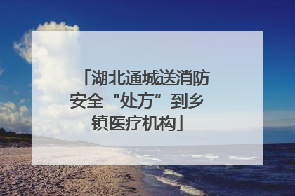 湖北通城送消防安全“处方”到乡镇医疗机构
