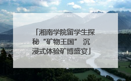 湘南学院留学生探秘“矿物王国” 沉浸式体验矿博盛宴