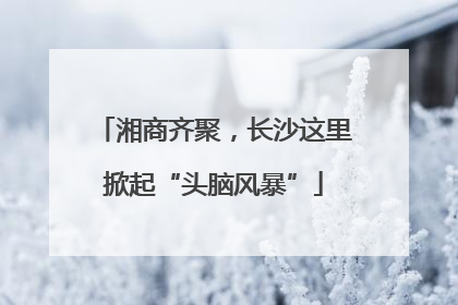 湘商齐聚，长沙这里掀起“头脑风暴”