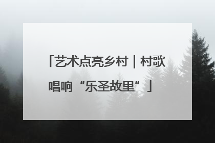 艺术点亮乡村｜村歌唱响“乐圣故里”