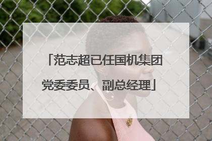 范志超已任国机集团党委委员、副总经理
