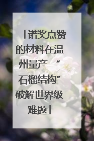 诺奖点赞的材料在温州量产 “石榴结构”破解世界级难题