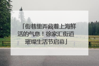 街巷里弄藏着上海鲜活的气息！徐家汇街道璀璨生活节启幕