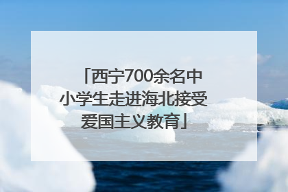 西宁700余名中小学生走进海北接受爱国主义教育