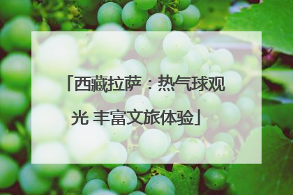 西藏拉萨：热气球观光 丰富文旅体验