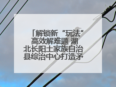 解锁新“玩法” 高效解难题 湖北长阳土家族自治县综治中心打造矛盾纠纷调处“终点站”