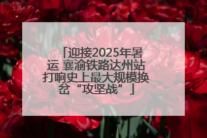 迎接2025年暑运 襄渝铁路达州站打响史上最大规模换岔“攻坚战”