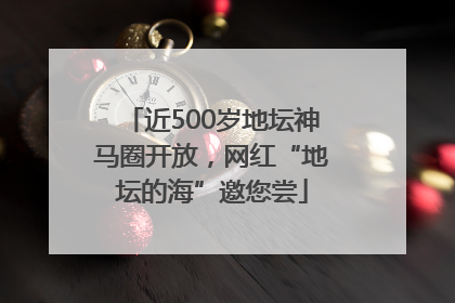 近500岁地坛神马圈开放，网红“地坛的海”邀您尝