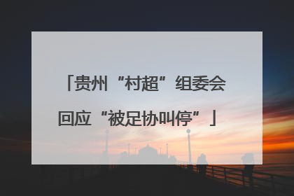 贵州“村超”组委会回应“被足协叫停”