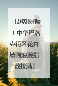 超甜好暖！中华巴洛克街区花卉墙画浪漫指数拉满
