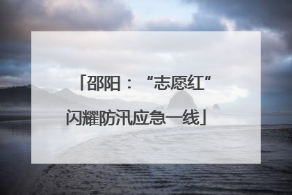 邵阳：“志愿红”闪耀防汛应急一线