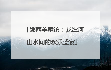 郧西羊尾镇：龙潭河山水间的欢乐盛宴
