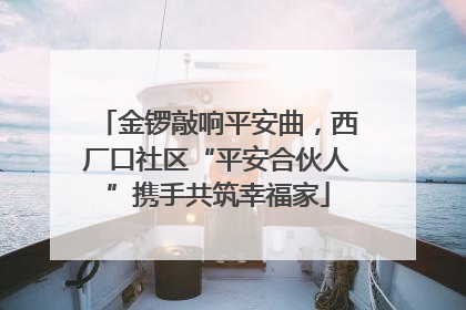 金锣敲响平安曲，西厂口社区“平安合伙人”携手共筑幸福家