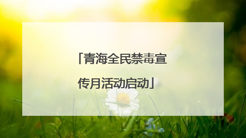 青海全民禁毒宣传月活动启动