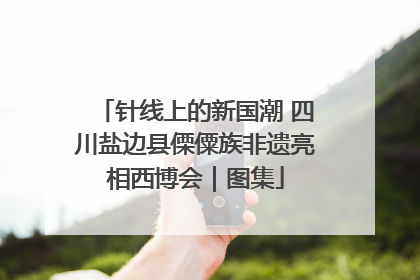 针线上的新国潮 四川盐边县傈僳族非遗亮相西博会｜图集