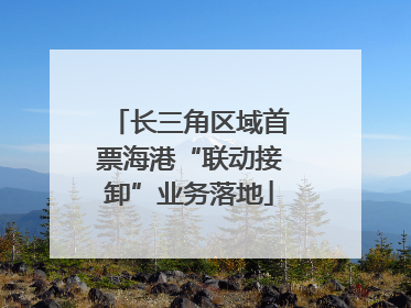 长三角区域首票海港“联动接卸”业务落地