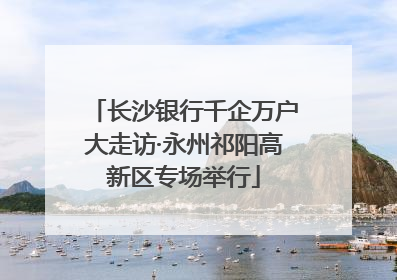 长沙银行千企万户大走访·永州祁阳高新区专场举行