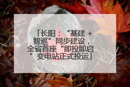 长阳：“基建 + 智巡”同步建设，全省首座“即投即启”变电站正式投运