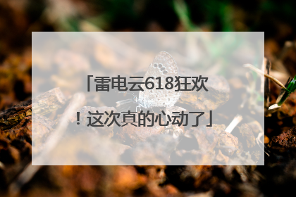 雷电云618狂欢！这次真的心动了