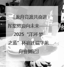 龙舟竞渡共奋进 挥桨劈浪向未来——2025“洋河·梦之蓝”杯宿迁端午龙舟赛侧记